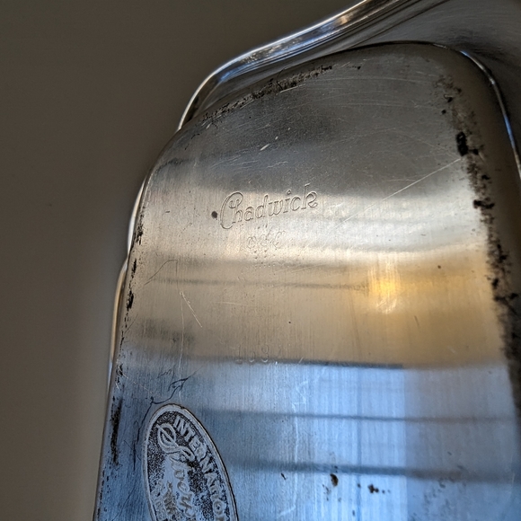 Vintage Chadwick Silver & Glass Butter Dish International Silverplate Co 1587 - Picture 4 of 8